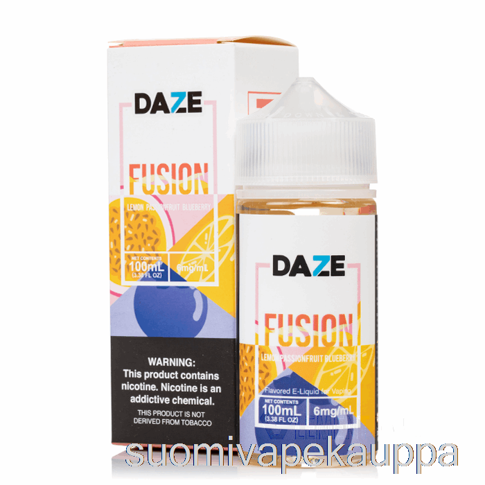 Vape Nesteet Sitruuna Passionhedelmä Mustikka - 7 Daze Fuusio - 100ml 3mg